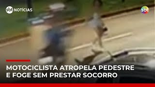 Video mulher-e-atropelada-por-motociclista-que-dava-grau-sbt-noticias
