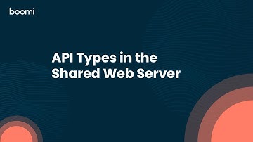 API Types in the Shared Web Server