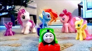 Rainbow Dash Percy Train Ride My Little Pony Thomas And Friends