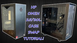 HP Omen 25L / 30L Case Swap! Tutorial! Walkthrough and Results!