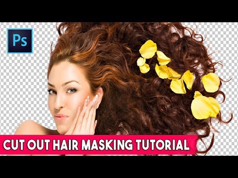 How to Cut Out Hair quickly in Photoshop Tutorial for beginners