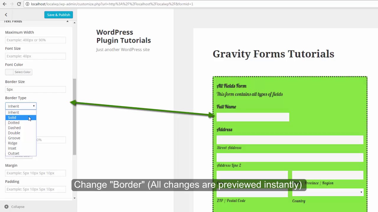 Easiest Way to Add Border of Text Field within Gravity Forms YouTube