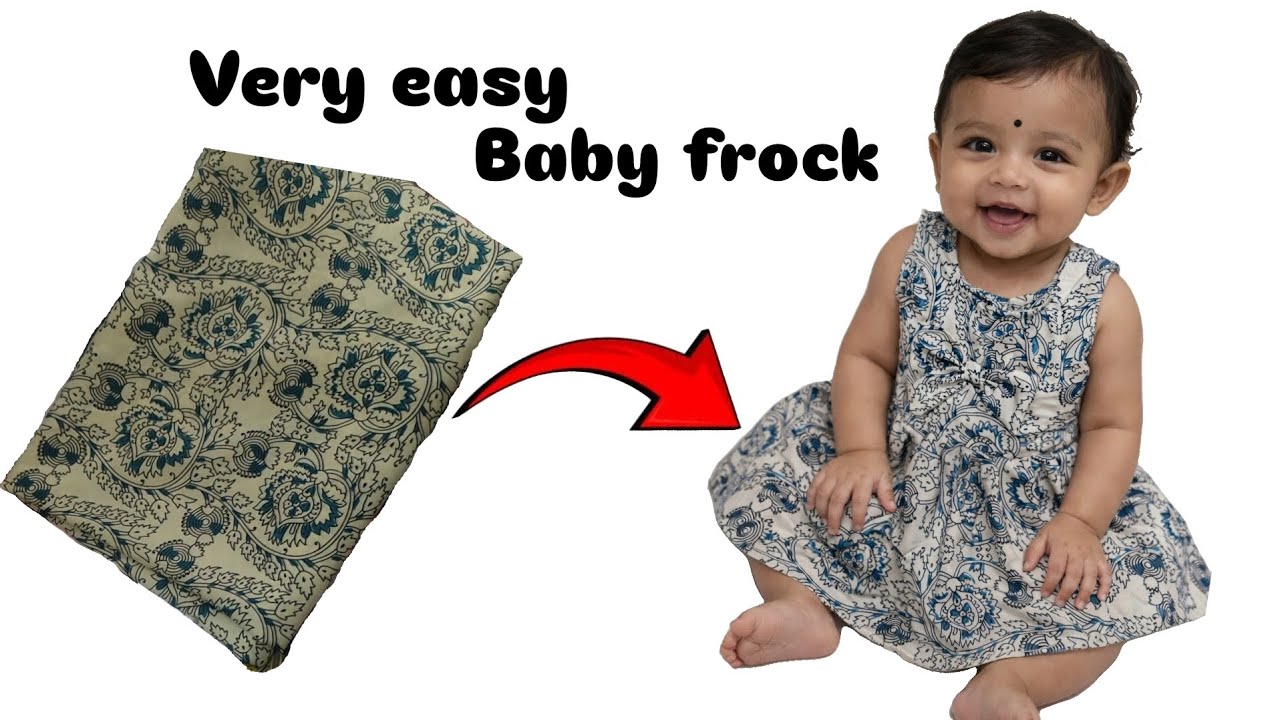 👗 Easy Baby Frock Stitching Tutorial | Step by Step Stitching for Beginners #stitching #fullvideo 