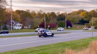 Calvert County Sheriff responding priority 1 to a mental subject/domestic violence call