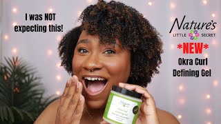 NEW Nature's Little Secret Okra Curl Defining Gel Wash n Go | I was NOT expecting this!