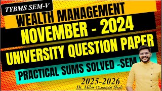 Wealth Management April- 2025- University Question Paper Solved Tybms- V
