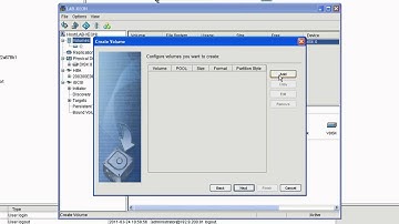 Creating a disk volume with iQstor