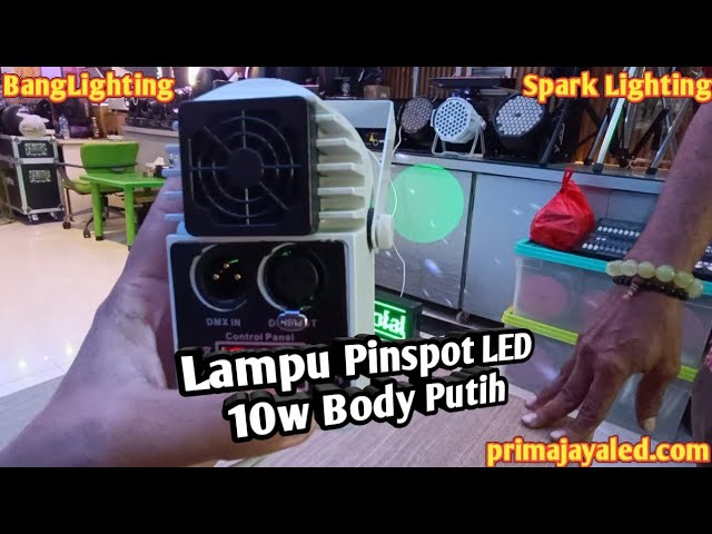 Lampu Pinspot LED 10w Body Putih