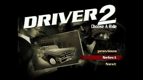 Driver 2 Unity 5 prototype intro, main menu and in-game menu preview