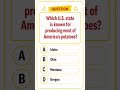 Which U.S. state is known for producing most of America’s potatoes?
