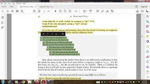 LATEX List Environment 2
