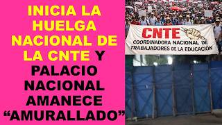 Soy Docente: INICIA LA HUELGA NACIONAL DE LA CNTE Y PALACIO NACIONAL AMANECE “AMURALLADO”
