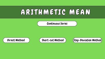 Mean || Continuous series (Direct, Shortcut & Step-deviation Method) #MathsSkillRx #statistics #mean