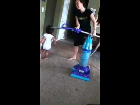 Baby Keith and the vacuum