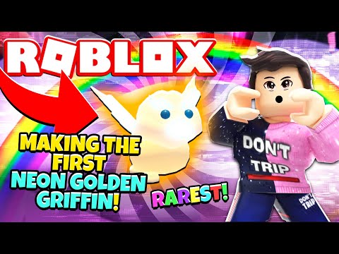 Making The First Ever Neon Golden Griffin In Adopt Me New Adopt Me Golden Egg Update Roblox - roblox numbers2754