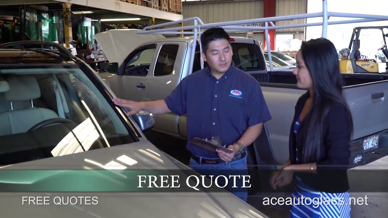 Ace Auto Glass Windshield Replacement Hawaii YouTube