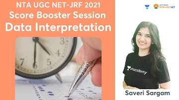 Score Booster Session | Data Interpretation (Paper-1) | NTA UGC NET-JRF 2021 | Saveri Sargam
