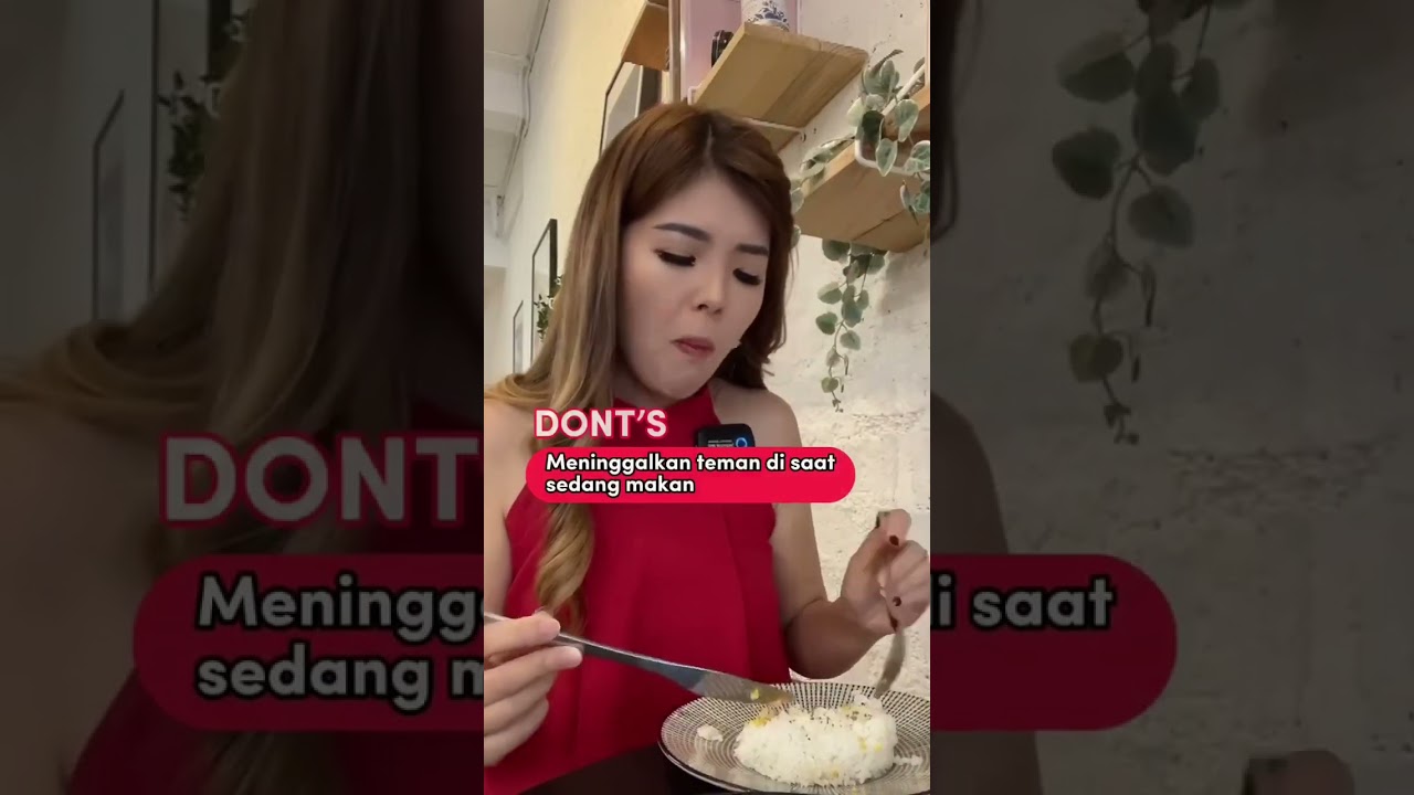 Etika pas makan bareng temen 🍽 #POVNiaghania #AskNia #SocialTips #PsychologicalHacks