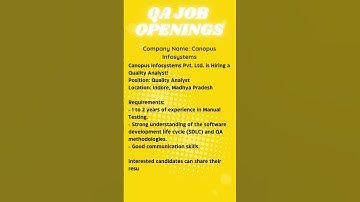QA JOB OPENING FOR MANUAL TESTING #automation #selenium #manualtesting #qa #viral #yt #ytshorts