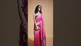D Yourself In Timeless Elegance With Our Elora Soft Silk Handloom Saree.