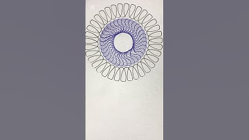 Amazing Spirograph flower 🌺 Drawing artwork #art #spirograph #asmr #satisfying #shorts