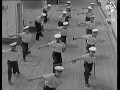 1930 british naval cutlass drill performed by naval cadets  england