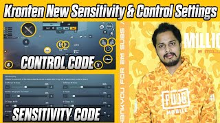 Kronten New Sensitivity & Claw Settings code | Kronten Gaming Sensi & Claw