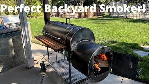 Perfect Backyard Smoker Build (DIY Offset Smoker Build)