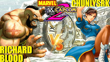 MvC2 Mvci Umvc3 RICHARD BLOOD vs CHUNLYSRK pt 3