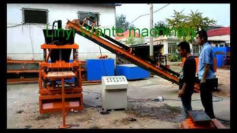 WT2-10 full automatic brick machine twp interlocking bricks per cycel