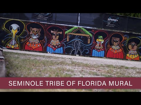 Seminole Tribe of Florida mural in Tallahassee