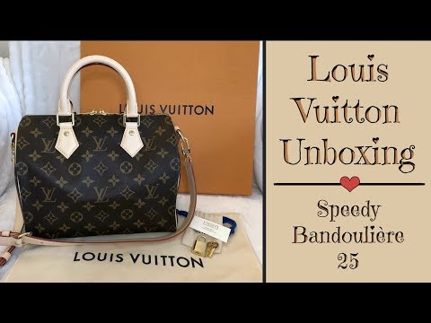 Unboxing Louis Vuitton Speedy bandouliere 25 Empreinte & Bag Charm 