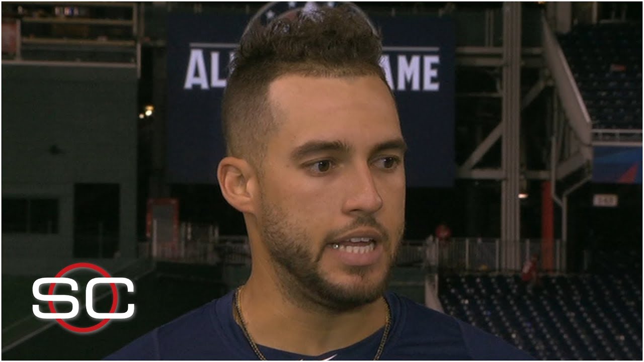 George Springer reacts to Game 5 win over Nationals