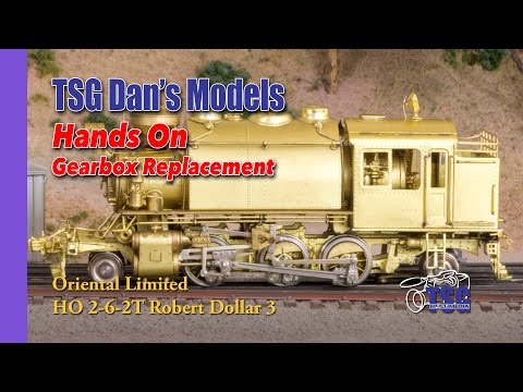 HO Scale Brass Steam Locomotive 2-6-2T Gear Box Replacement How to 