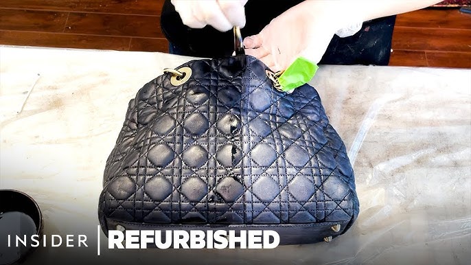 Restoring this Louis Vuitton begins with disassembling it – a