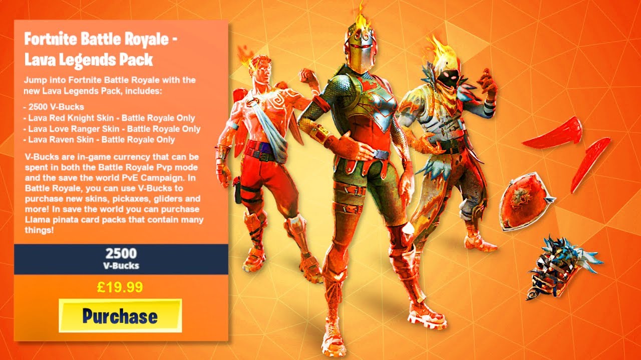 How To Get New Lava Legends Pack In Fortnite New Lava Legends Bundle Leaked Lava Legends Skins Youtube