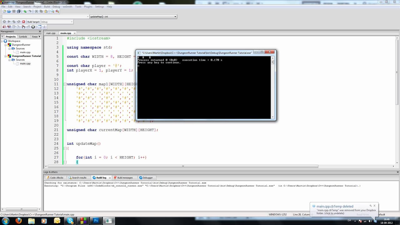 text based dungeon game in python | coding tutorial -... C++ Basics of a 'Dungeon Runner' game - YouTube