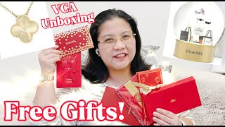 FREE GIFTS from CHANEL VCA I RED ENVELOPES from Cartier Piaget Moynat I  2022 VCA Guilloche Unboxing 