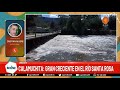 Gran creciente del río Santa Rosa en Calamuchita