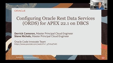 Configure Oracle Rest Data Services (ORDS) 22.1 for DBCS