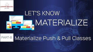 Materialize Crash Course for Beginners- Pushing & Pulling Content