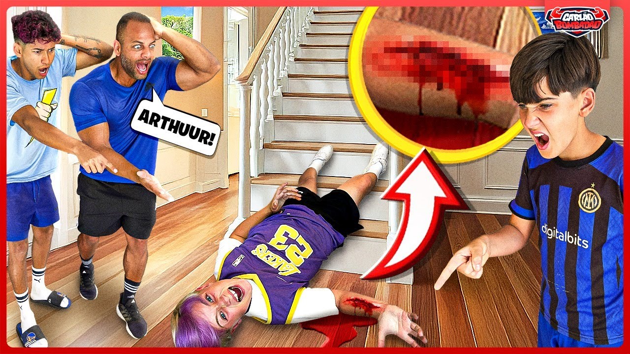 O MELHOR AMIGO DA SOPHIA CAIU DA ESCADA E BATEU A CABEÇA - ACIDENTE GRAVE