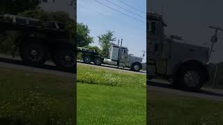 FLD and a Loud 379 Jake Brake!! #shorts #truckspotter #bigrig #straightpipes