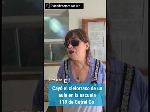 Vice directora de la escuela 119 explica como cayó el cielorraso