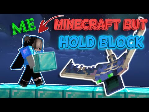 Minecraft But You Get Blocks You Walk On | Minecraft, მაგრამ რა ბლოკზეც დგები, იმას იღებ ხელში!!!