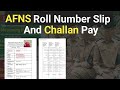 Afns Registration Slip And Challan Pay Ka Complete Process
