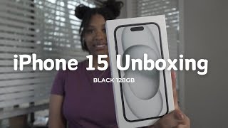 iPhone 15 Black Unboxing 🖤