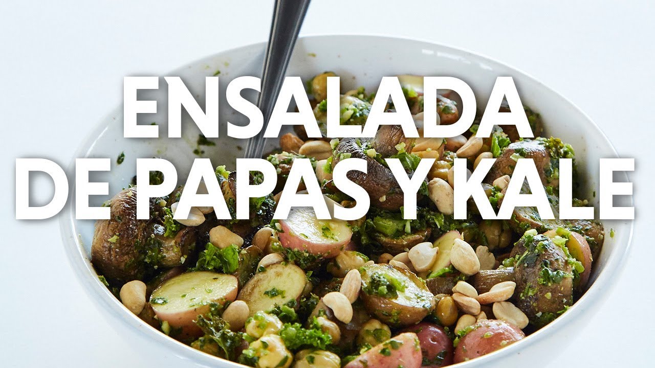 Ensalada de Papas Rostizadas y Kale cocina saludable cursos bogota