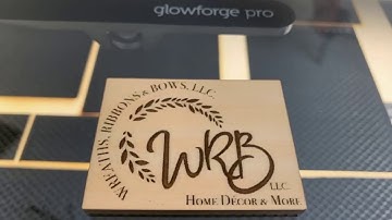 Laser Engraved Mini Logo using the Glowforge Pro