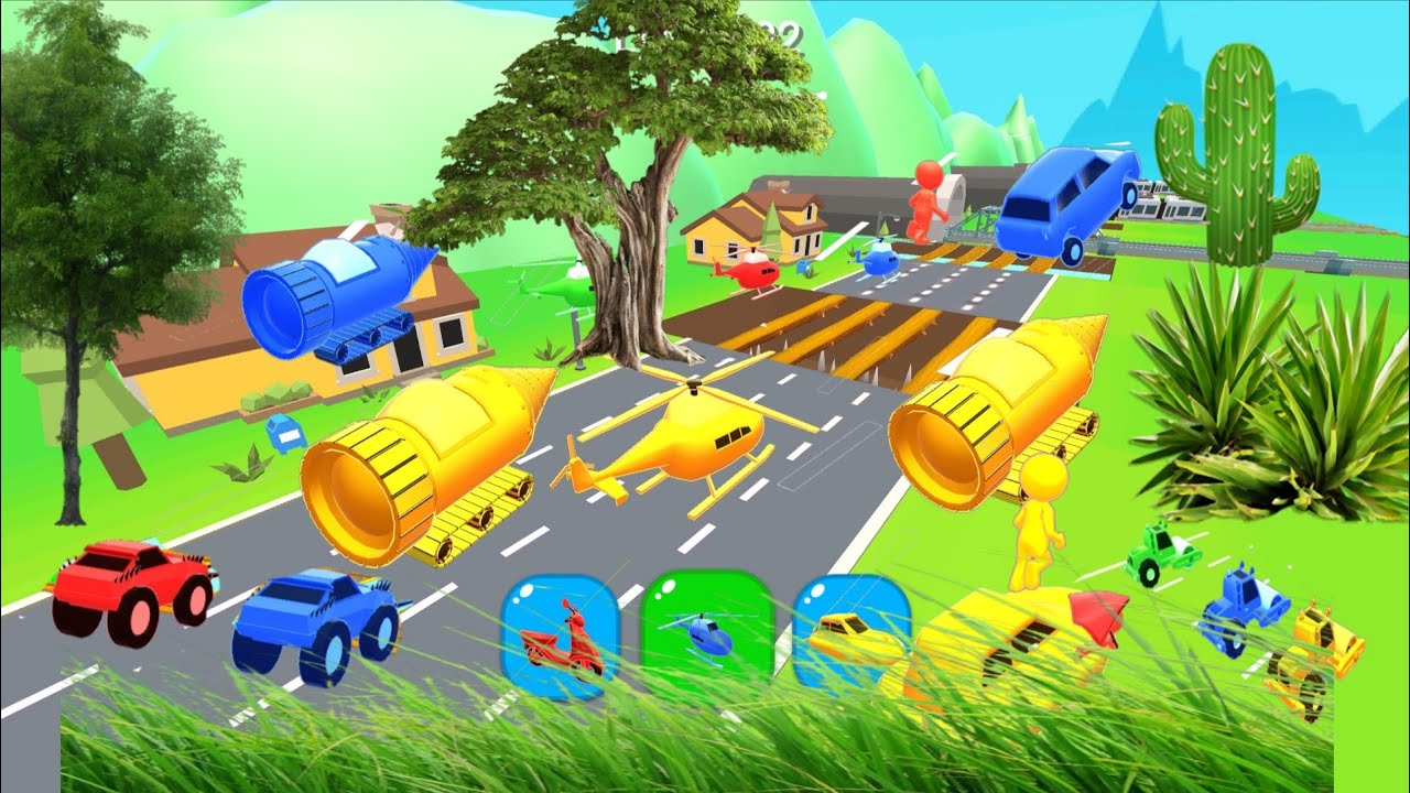 shape Shifting Gameplay|| shape Shifting the PRO and Noob Returns power 🙏🚜🛵🚂